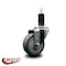 Service Caster 3.5'' Gray Poly Wheel Swivel 1-1/4'' Expanding Stem Caster SCC-EX20S3514-PPUB-114 - alternate 3